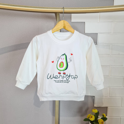 [102445] - Baju Atasan Sweater Fashion Anak Perempuan - Motif Living Fruit