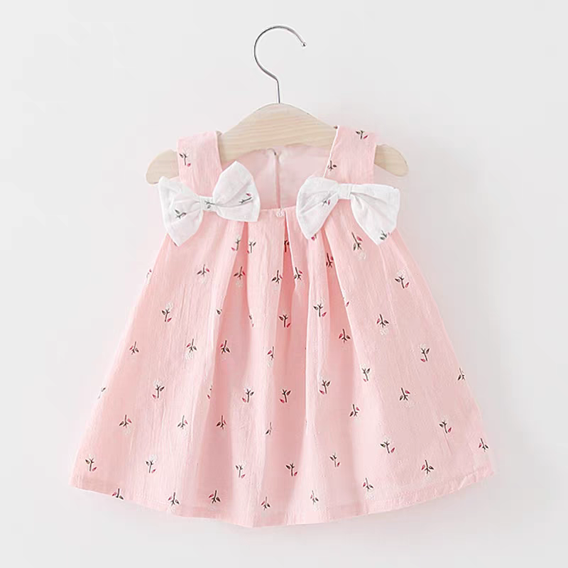 [102467] - Baju Mini Dress Kutung Fashion Anak Perempuan - Motif Ribbon Flower