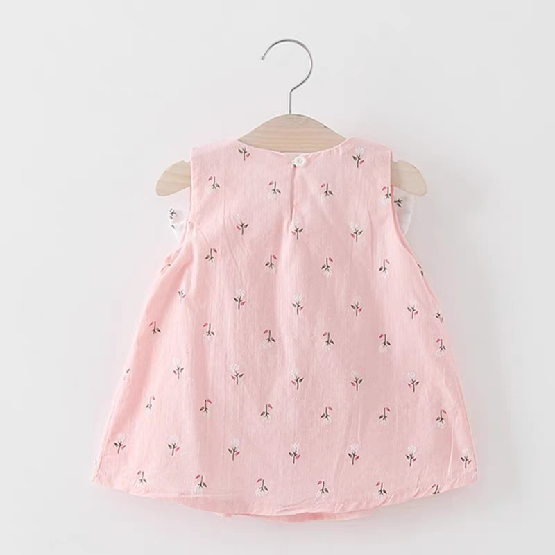 [102467] - Baju Mini Dress Kutung Fashion Anak Perempuan - Motif Ribbon Flower