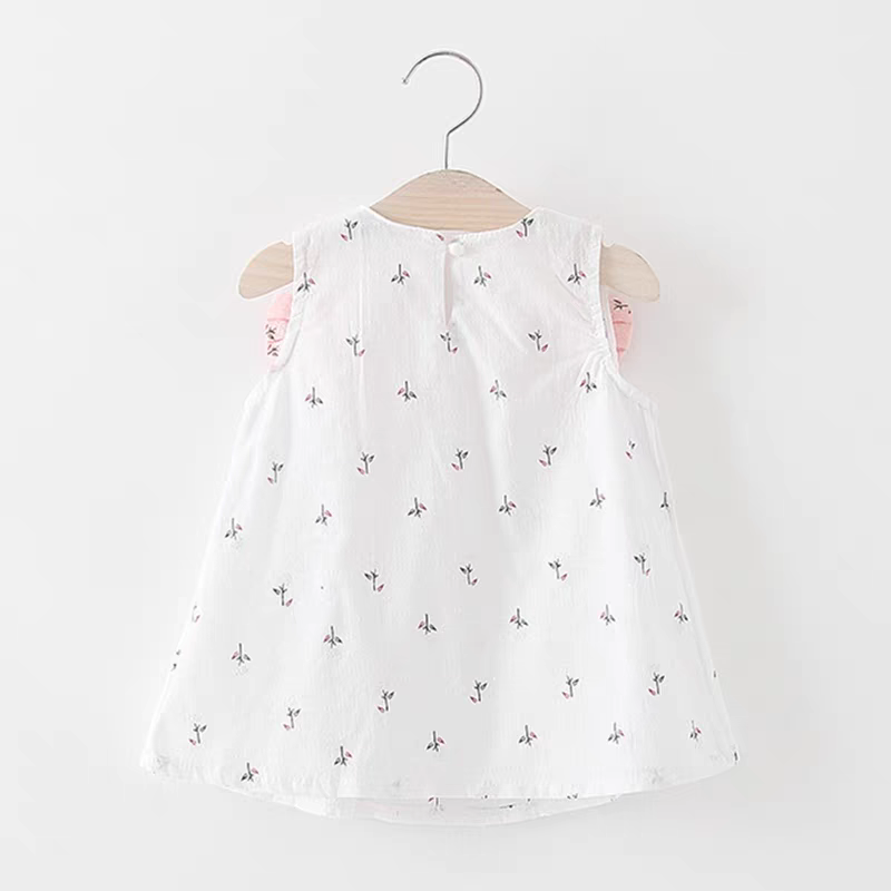 [102467] - Baju Mini Dress Kutung Fashion Anak Perempuan - Motif Ribbon Flower