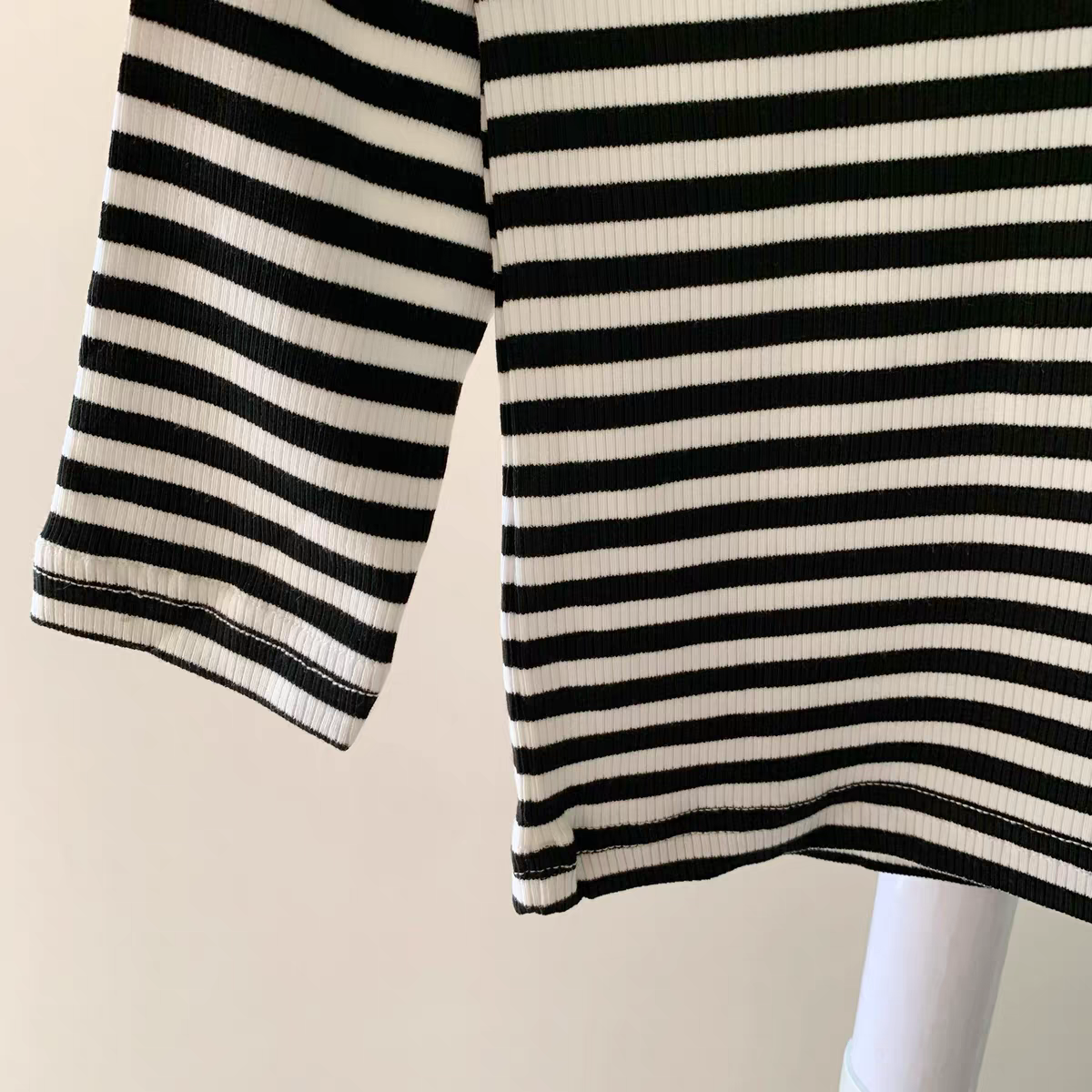 [507S1160] - Baju Atasan Lengan Panjang Fashion Anak Cewek - Motif Horizon Line
