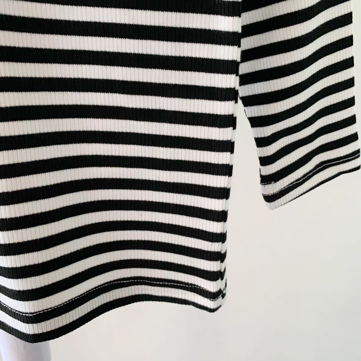 [507S1160] - Baju Atasan Lengan Panjang Fashion Anak Cewek - Motif Horizon Line