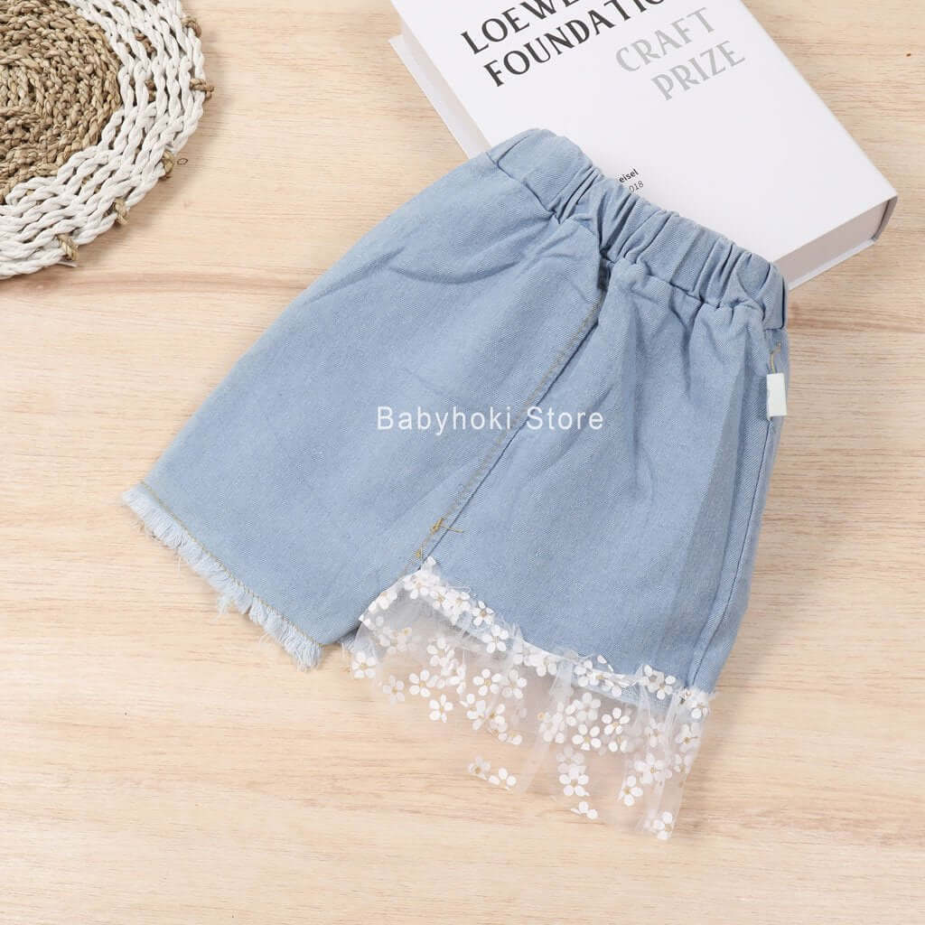 [001314] - Bawahan Rok Pendek Anak Perempuan - Motif Flower Tutu