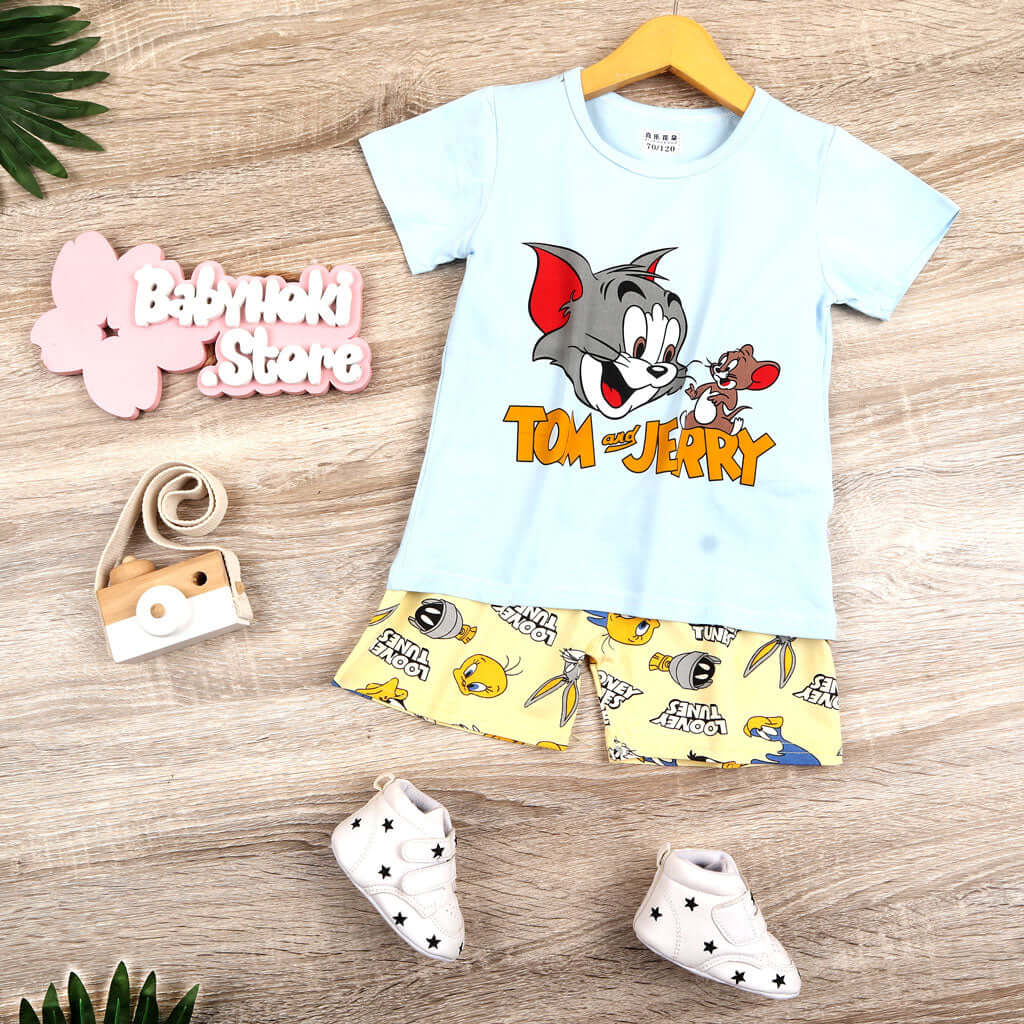 [0011021] - Baju Setelan Santai Anak - Motif Tom And Jerry
