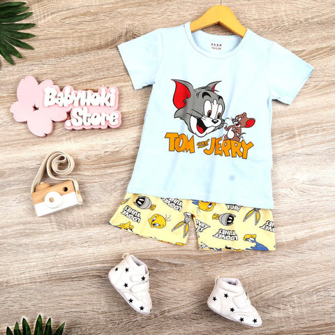 [0011021] - Baju Setelan Santai Anak - Motif Tom And Jerry