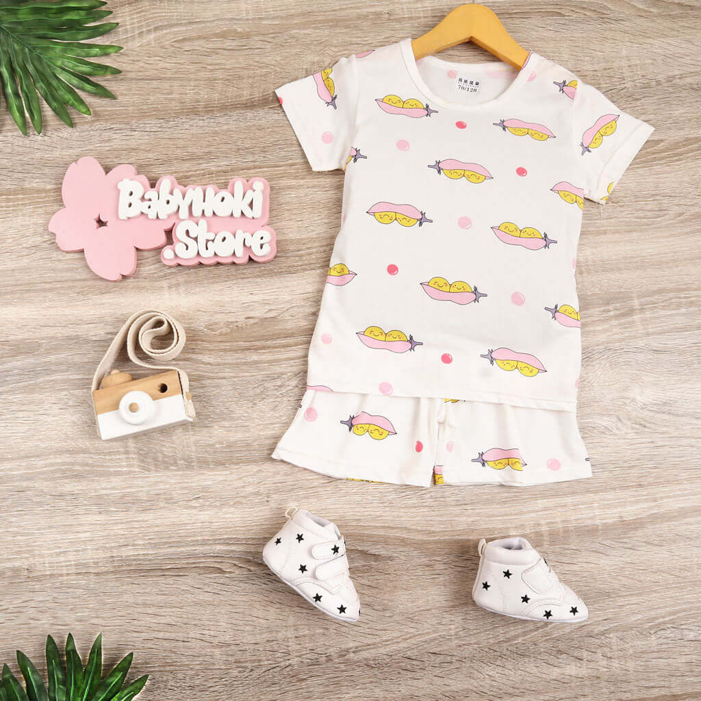 [0011022] - Baju Setelan Santai Anak - Motif Baby Peanuts