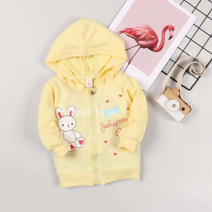 [001168] - Atasan Jaket Hoodie Anak - Motif Cute Doll
