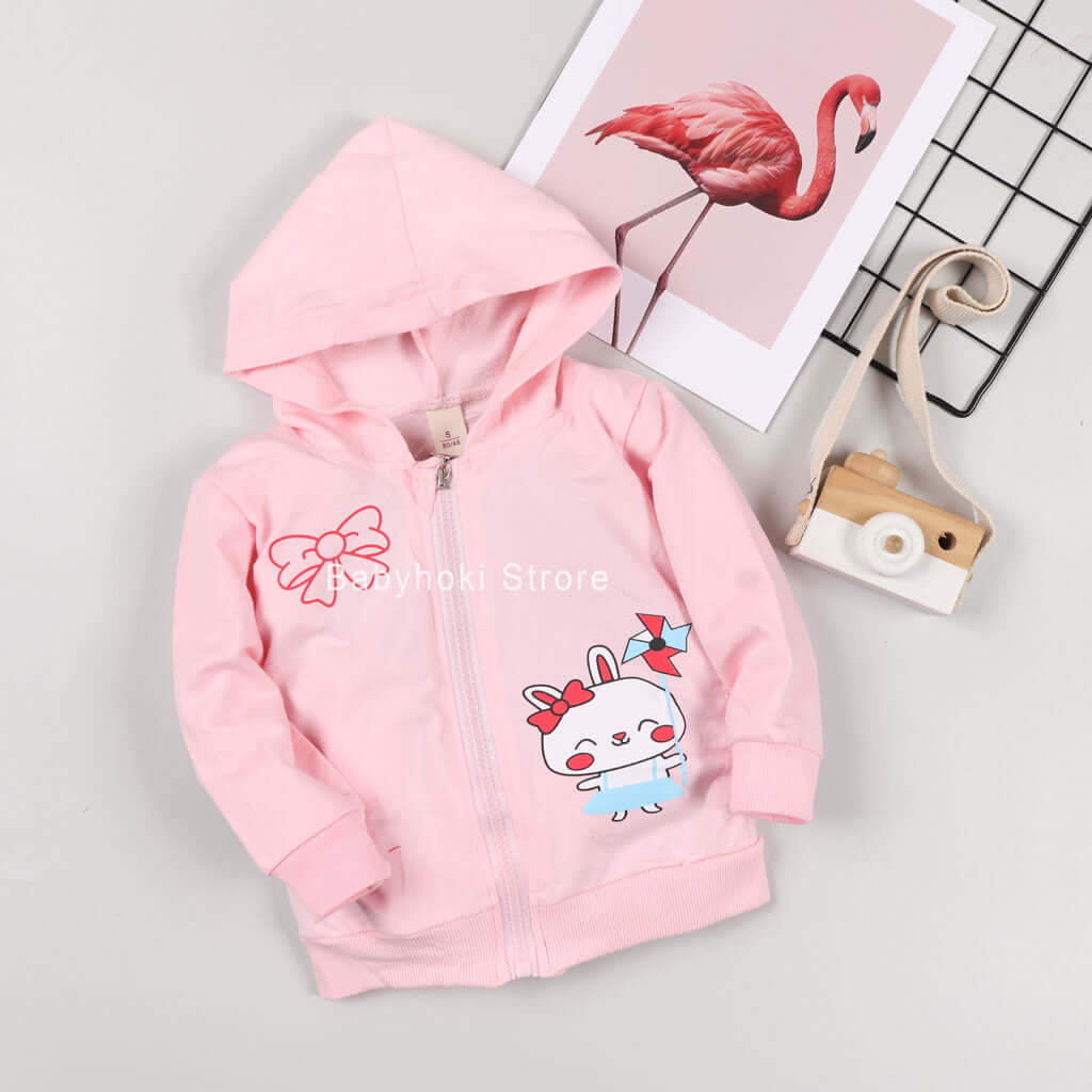 [001184] - Atasan Jaket Hoodie Anak - Motif Cute Animals