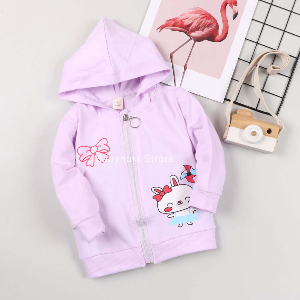 [001184] - Atasan Jaket Hoodie Anak - Motif Cute Animals