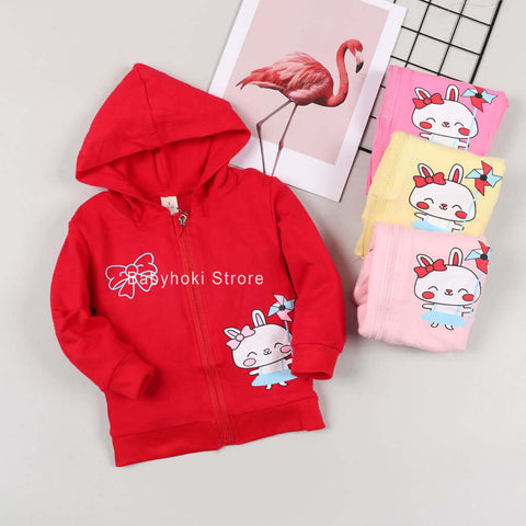 [001184] - Atasan Jaket Hoodie Anak - Motif Cute Animals