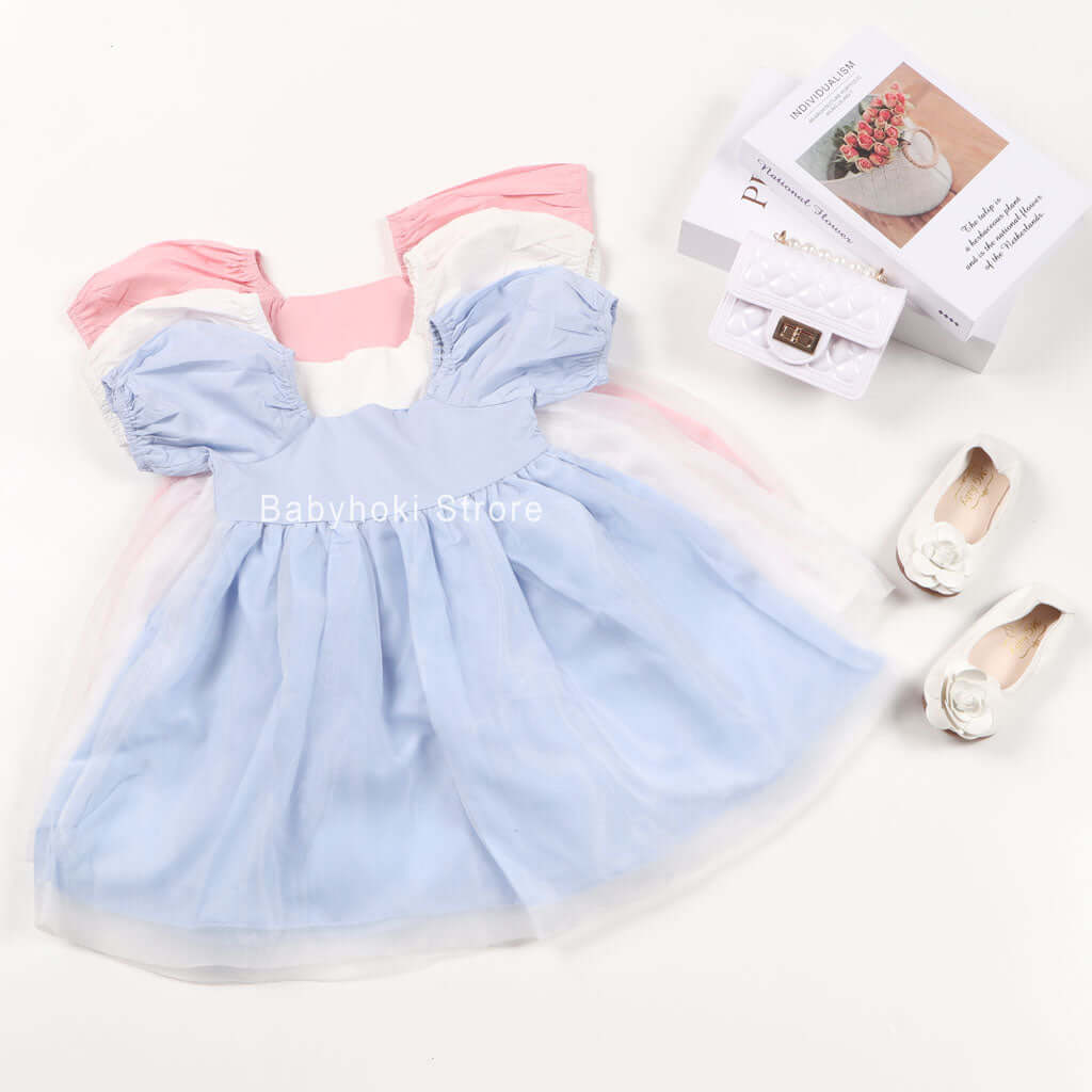 [001185] - Fashion Dress Anak - Motif Plain Tutu