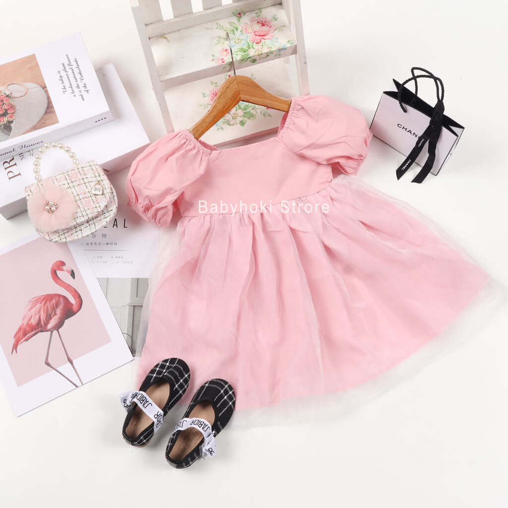 [001185] - Fashion Dress Anak - Motif Plain Tutu