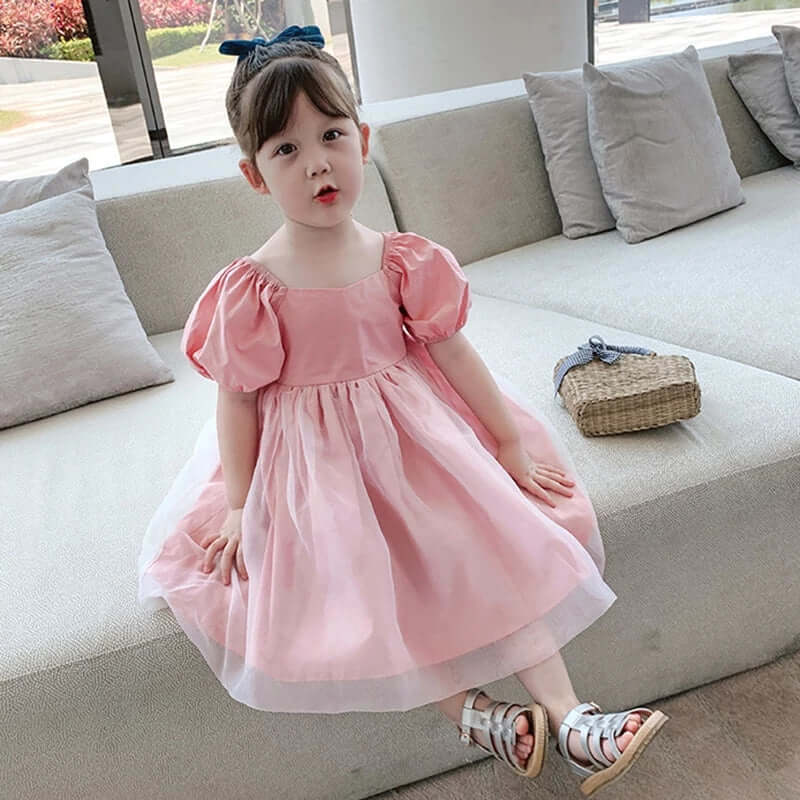 [001185] - Fashion Dress Anak - Motif Plain Tutu