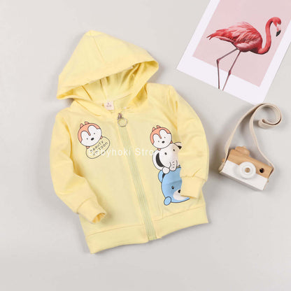 [001189] - Jaket Hoodie Anak - Friendly Animals