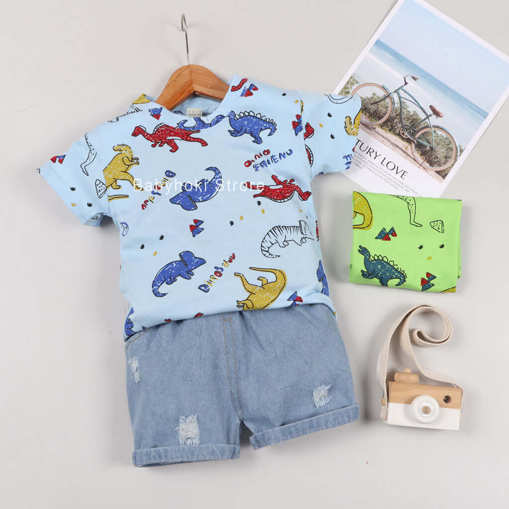 [001194] - Baju Setelan Anak - Motif Animal Friends