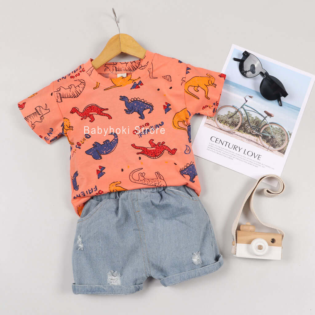 [001194] - Baju Setelan Anak - Motif Animal Friends