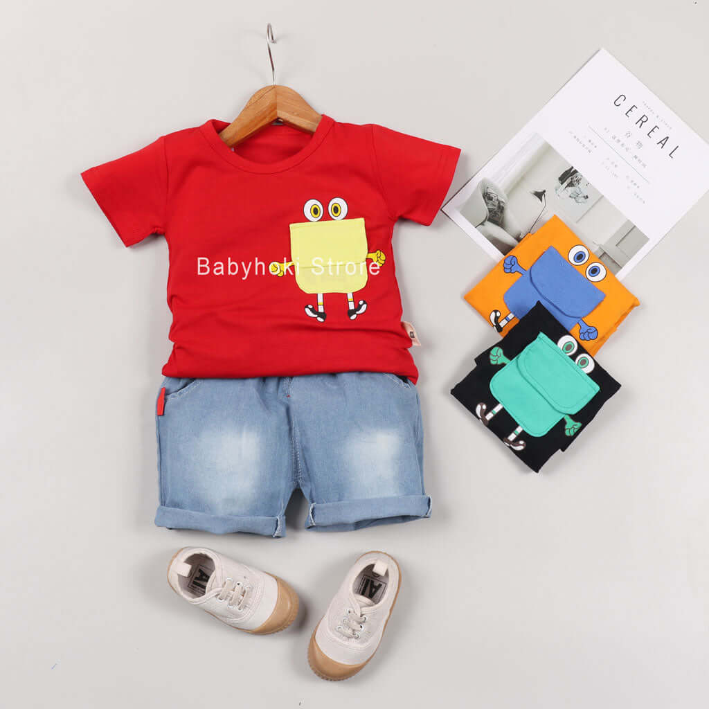 [001202] - Setelan 3D Anak - 3D Eye Bags