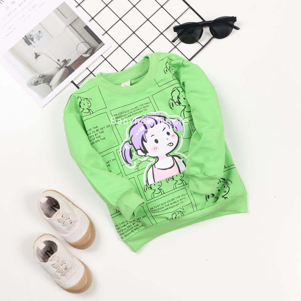 [001237] - Atasan Sweater Anak Perempuan - Motif Little Lady