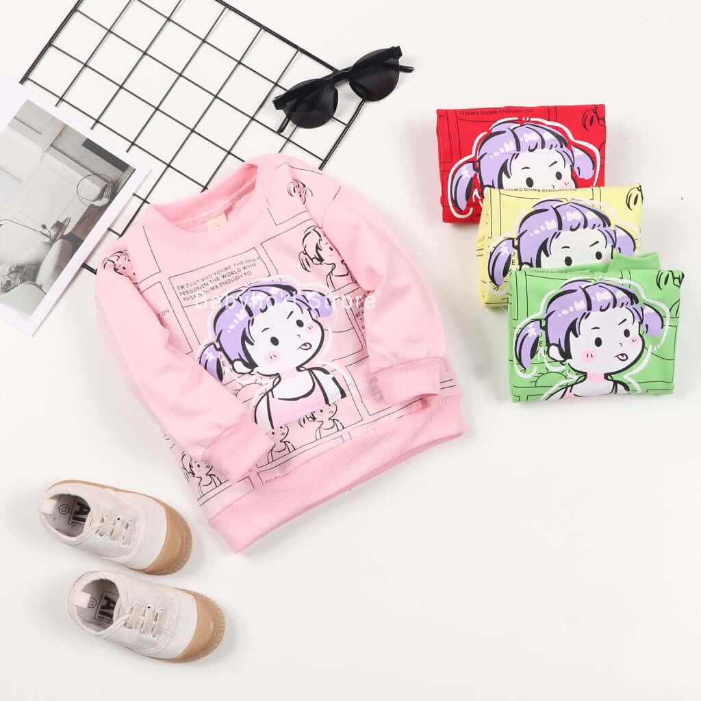 [001237] - Atasan Sweater Anak Perempuan - Motif Little Lady