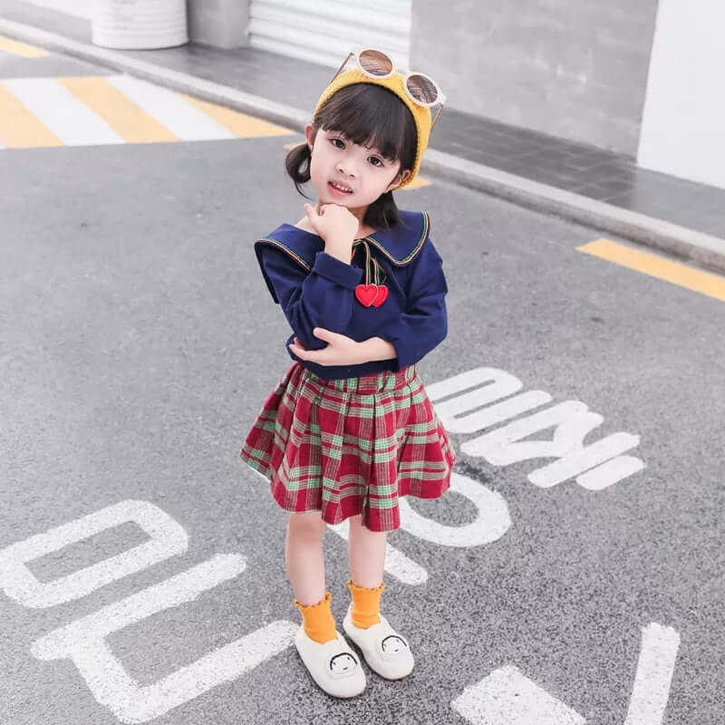 [001259] - Setelan Blouse Anak Perempuan - Motif Mini Love