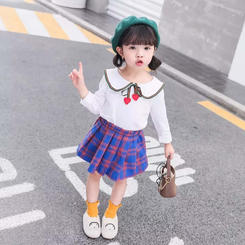 [001259] - Setelan Blouse Anak Perempuan - Motif Mini Love