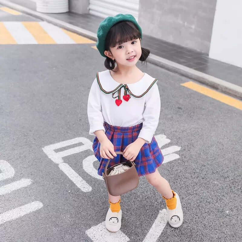 [001259] - Setelan Blouse Anak Perempuan - Motif Mini Love