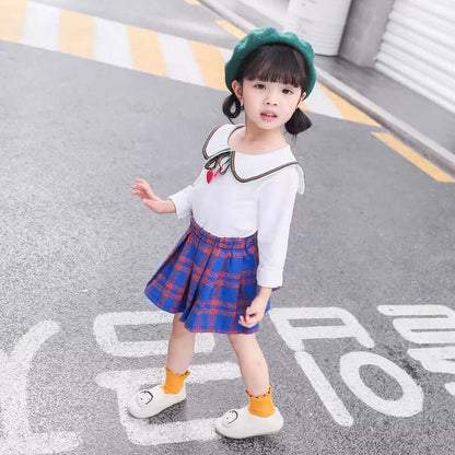 [001259] - Setelan Blouse Anak Perempuan - Motif Mini Love
