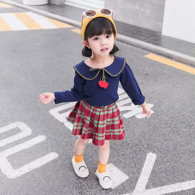 [001259] - Setelan Blouse Anak Perempuan - Motif Mini Love