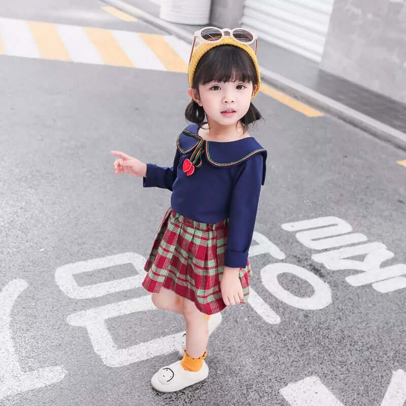 [001259] - Setelan Blouse Anak Perempuan - Motif Mini Love