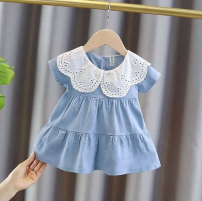 [001266] - Dress Fashion Anak Perempuan - Motif Plain Color