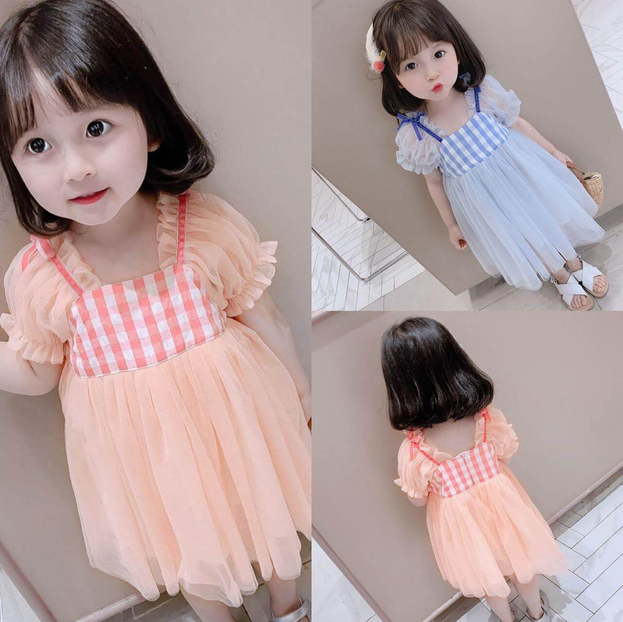 [001268] - Dress Fashion Anak Perempuan - Motif Unique Dress