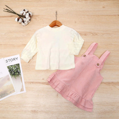 [001270] - Setelan Overall Anak Perempuan - Motif Plain Tassel