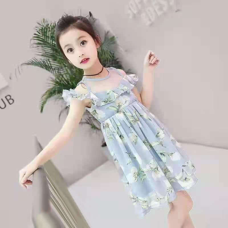 [001272] - Dress Kutung Fashion Anak Perempuan - Motif Beautiful Flower