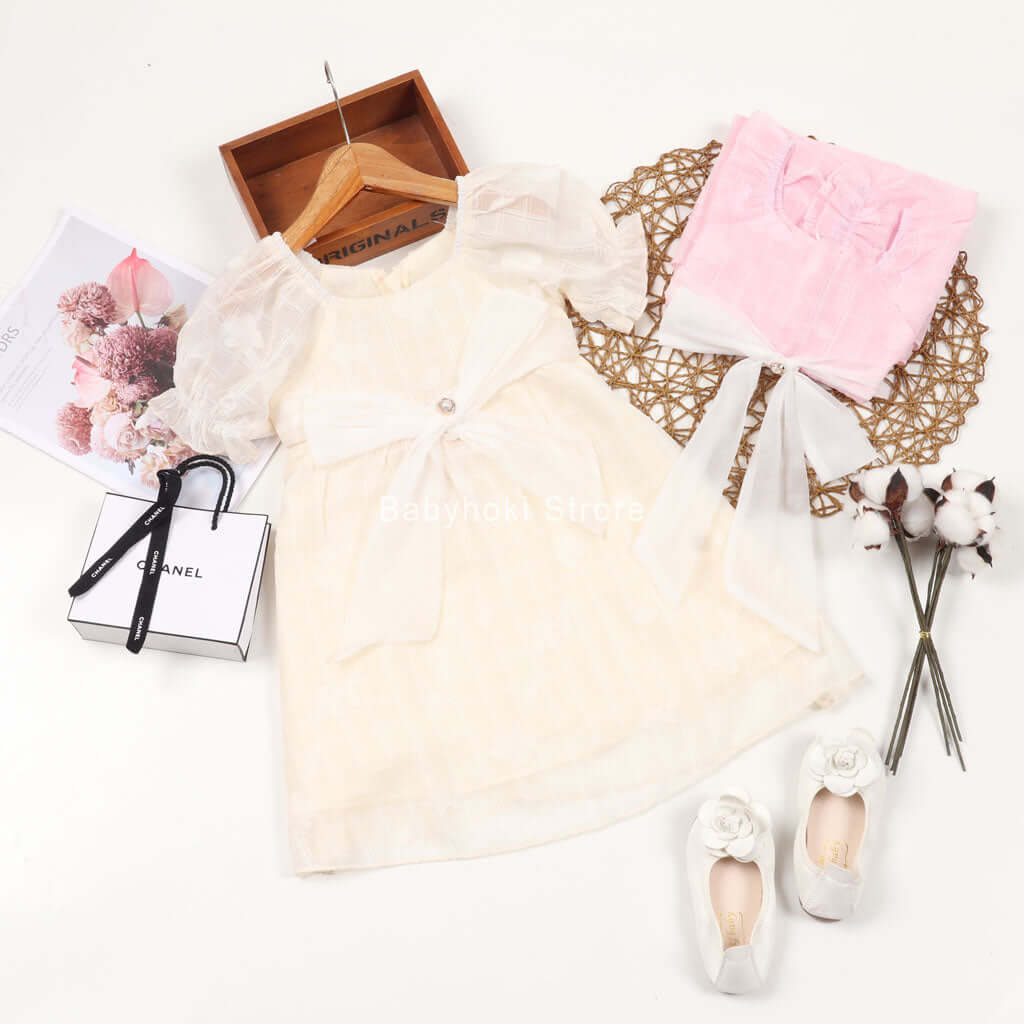 [001274] - Dress Fashion Anak Perempuan - Motif Giant Ribbon