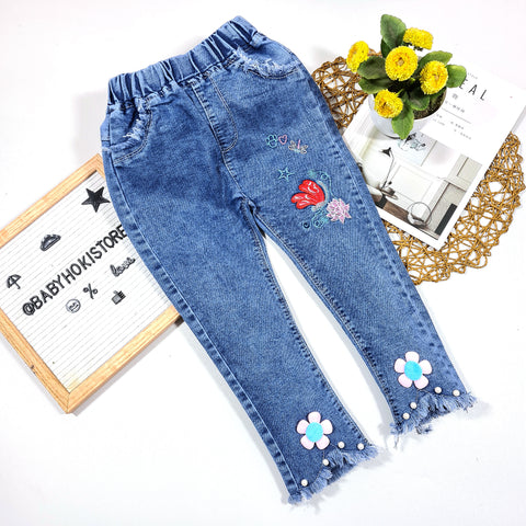 [001320] - Bawahan Jeans Panjang Anak - Motif Dragonfly