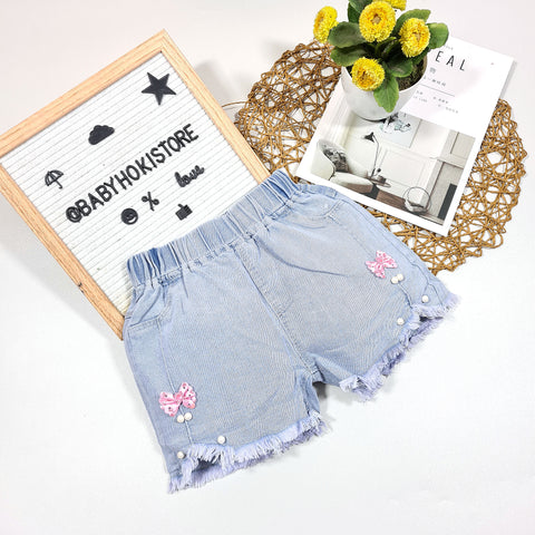 [001342] - Bawahan Celana Fashion Anak Perempuan - Motif Pearl Ribbon