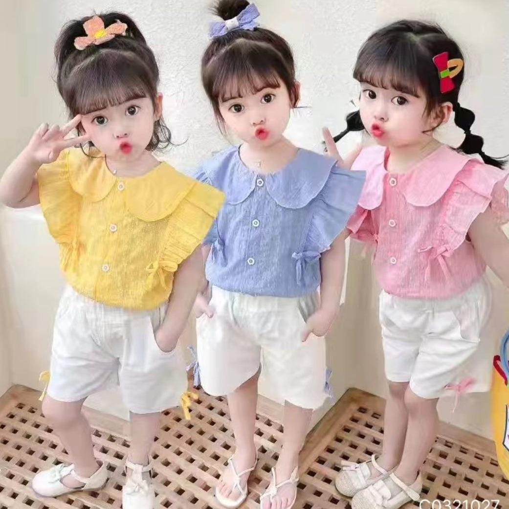 [001358] - Setelan Ootd Fashion Anak - Motif Lace Ribbon
