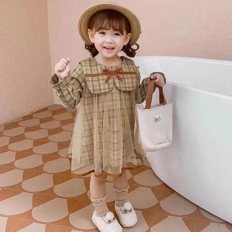 [001380] - Fashion Dress Anak Perempuan - Motif Middle Ribbon