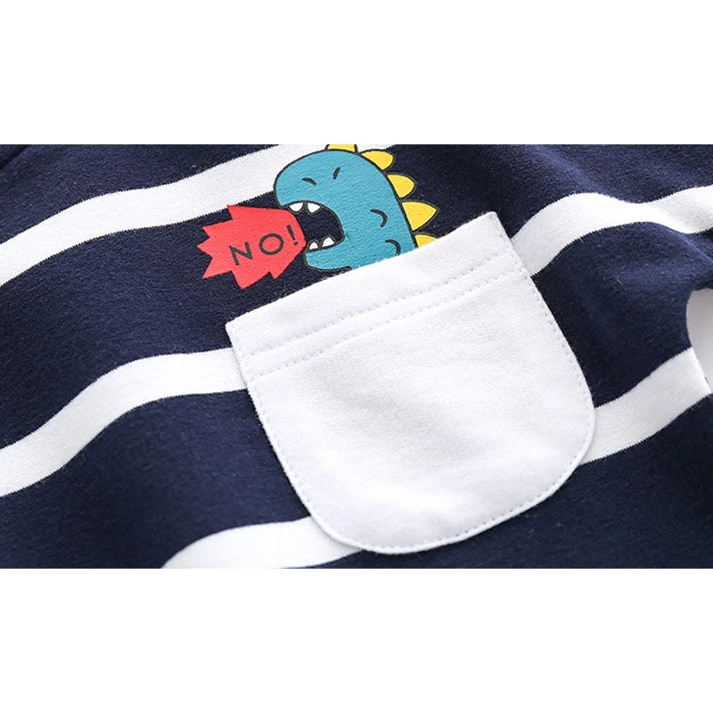[513139] - Atasan Sweater Fashion Anak Laki-Laki - Motif Dino Pocket