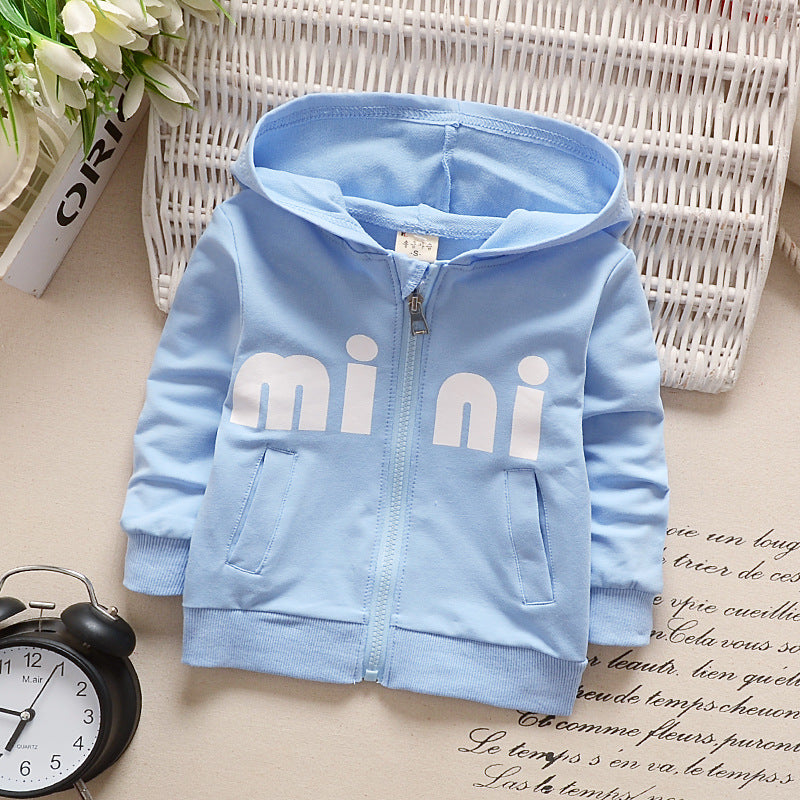 jual [102206] - IMPORT Atasan Jaket Hoodiee Anak 9 Bln - 3 Thn - Motif Alphabet Mini 
