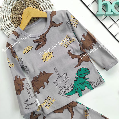 [102261] - Piyama Anak / Setelan Tidur Anak - Motif Enic Dino