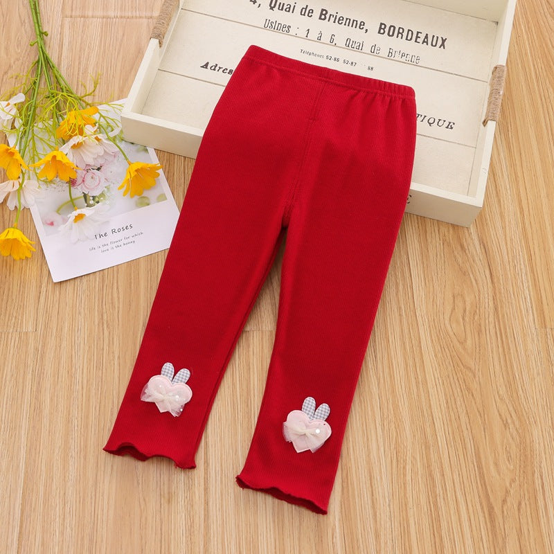 [102330] - Bawahan Legging / Celana Panjang Anak - Motif Little Love 3D