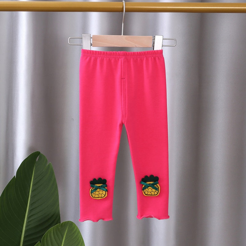 [102332] - Bawahan Legging / Celana Panjang Anak - Motif Pineapple 3D
