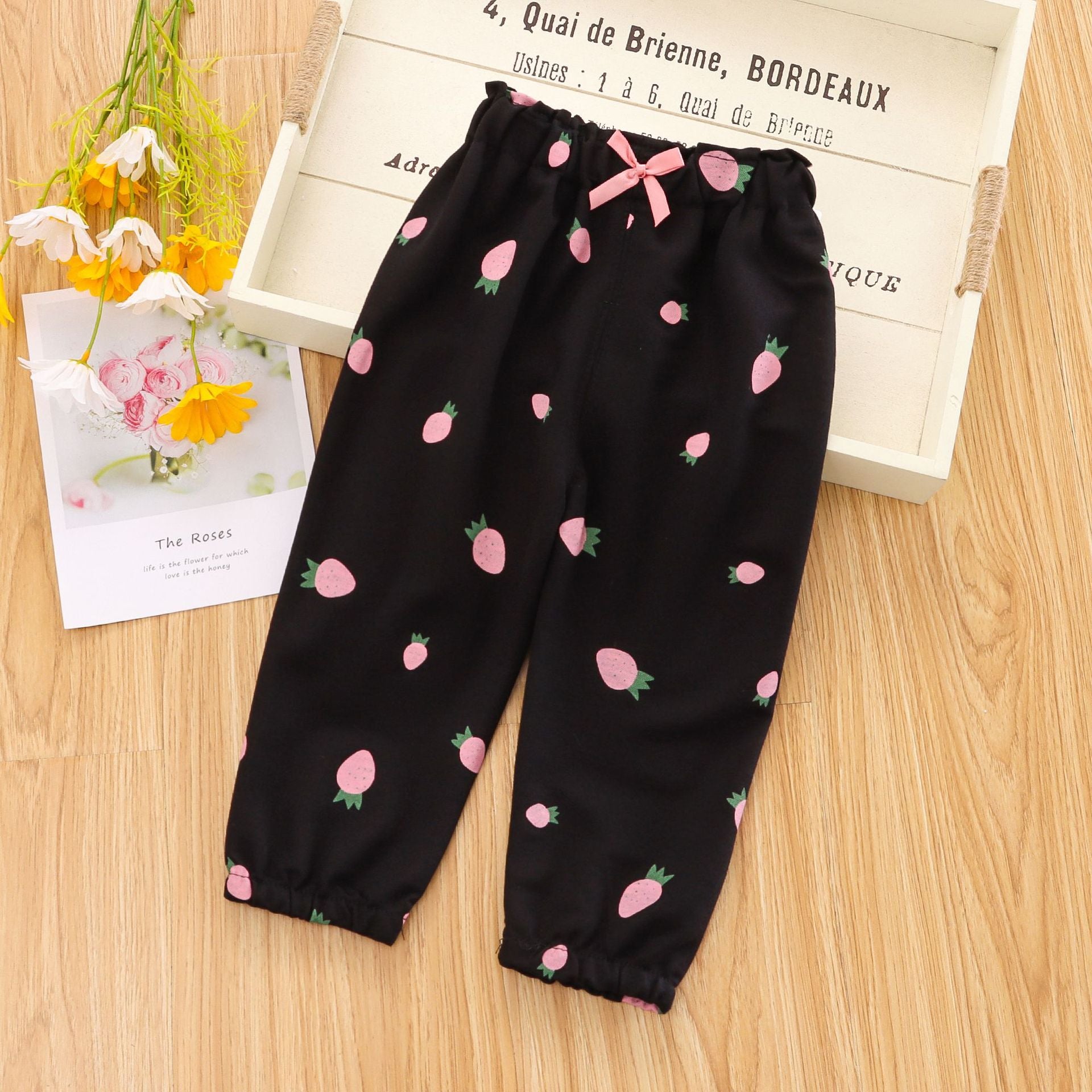 [102335] - Bawahan / Celana Harem Panjang Anak - Motif Strawberry 3D