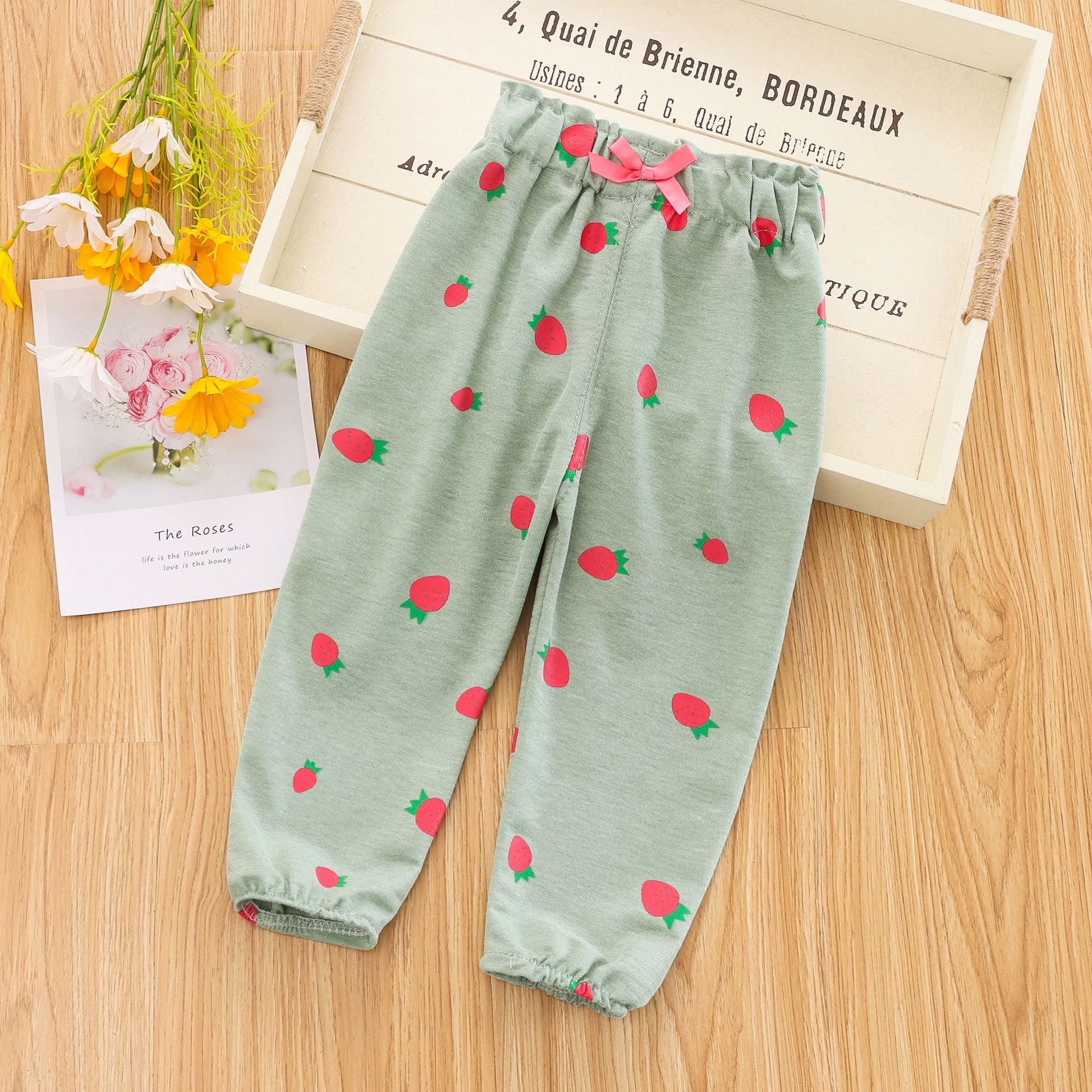 [102335] - Bawahan / Celana Harem Panjang Anak - Motif Strawberry 3D