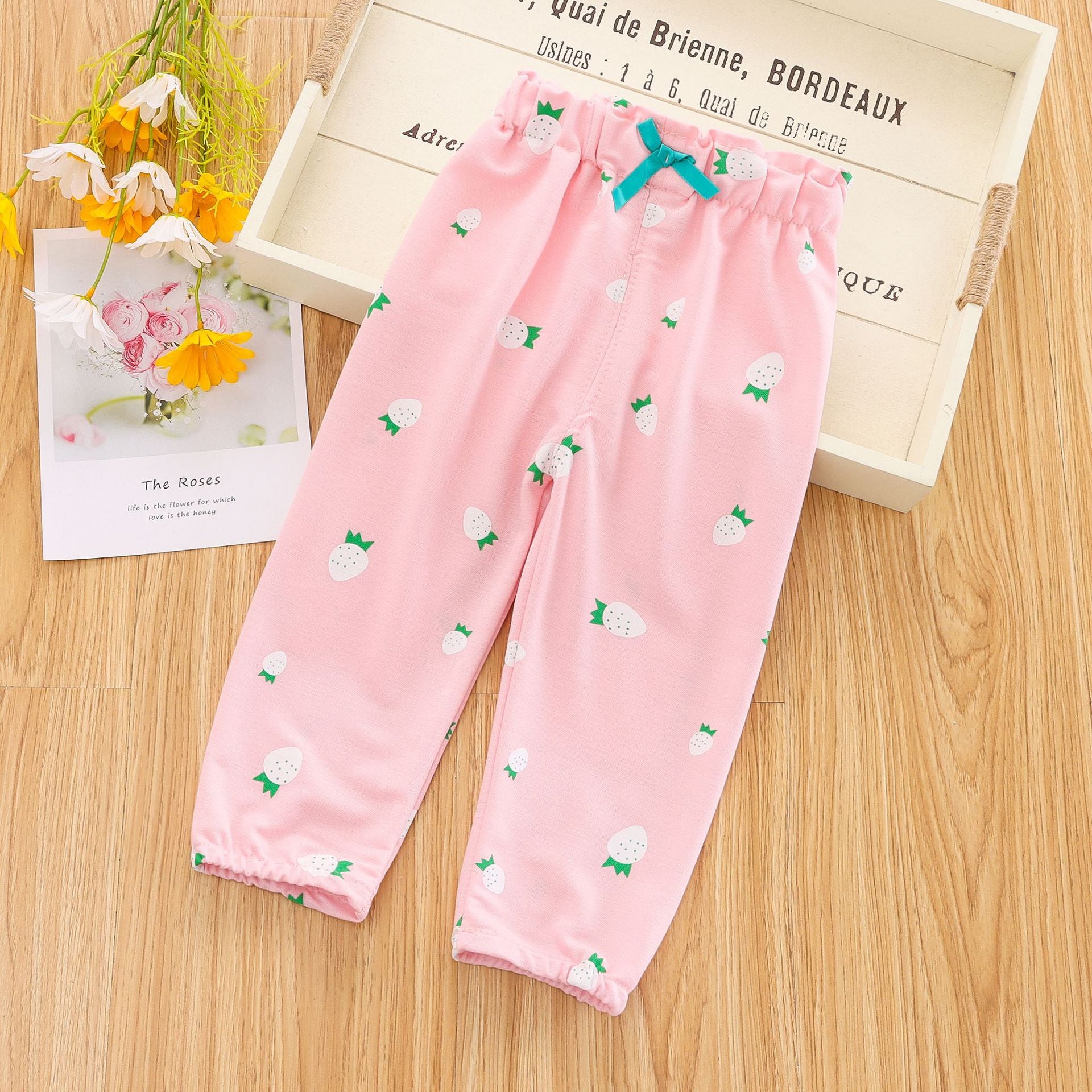 [102335] - Bawahan / Celana Harem Panjang Anak - Motif Strawberry 3D