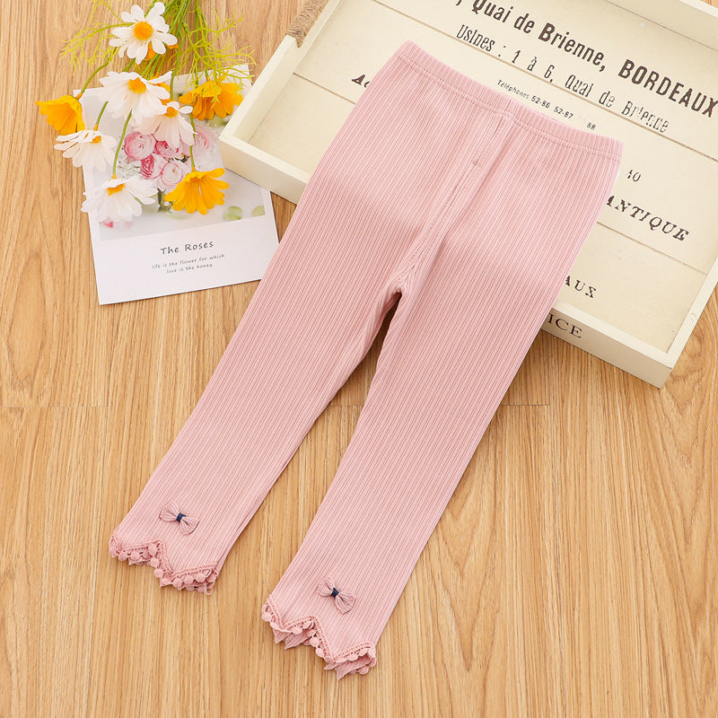 [102336] - Bawahan Legging / Celana Panjang Anak - Motif Butterfly Ribbon 3D