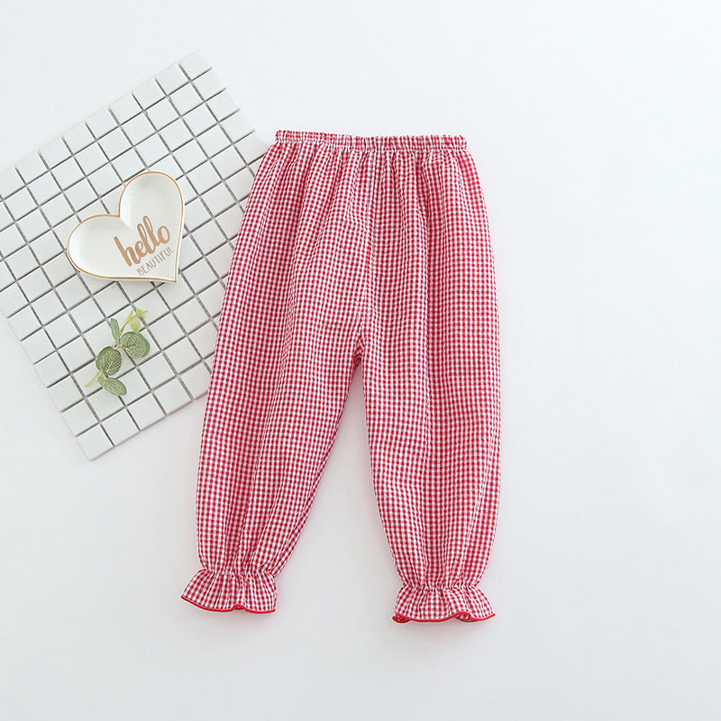 [102345] - Bawahan / Celana Harem Panjang Anak - Motif Checkered