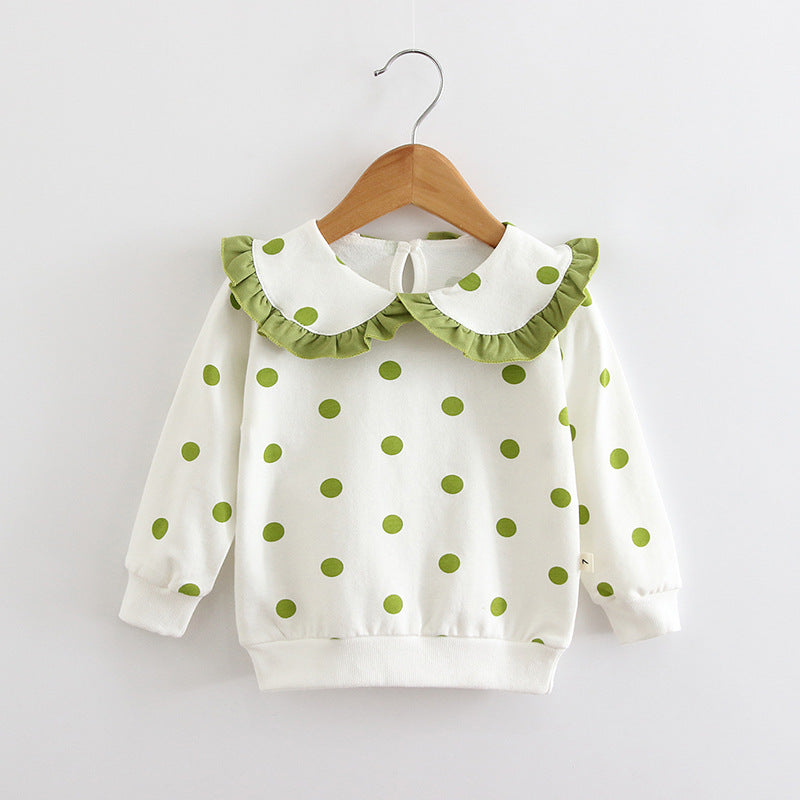 [102347] - Atasan Sweater Fashion Anak - Motif Lace Neck