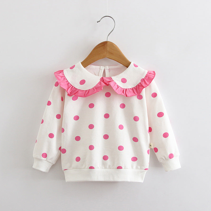 [102347] - Atasan Sweater Fashion Anak - Motif Lace Neck